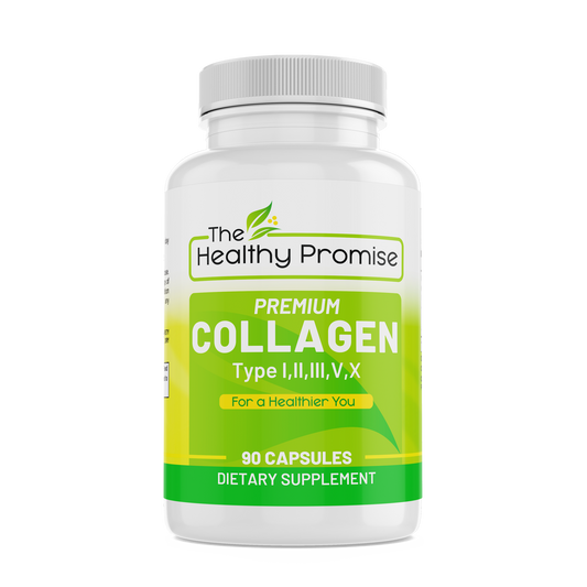 the healthy promise collagen dietary vitamin supplement bottle front view