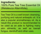 the healthy promise tea tree oil dietary vitamin supplement ingredients large view