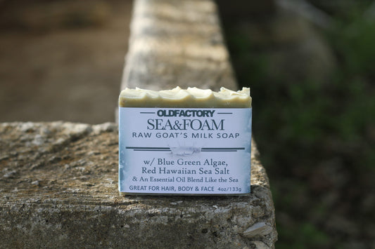Handcrafted Soap - Goats Milk - Sea & Foam - 3 Pack
