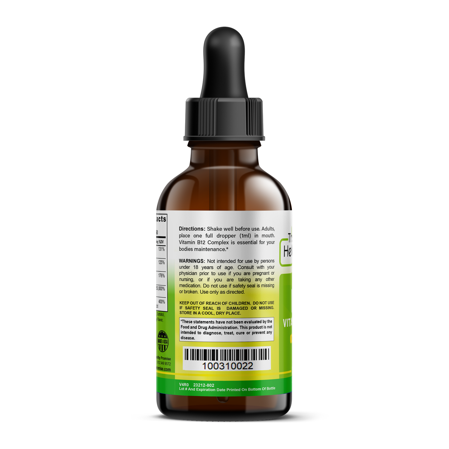 the healthy promise vitamin b 12 dietary supplement suggested use