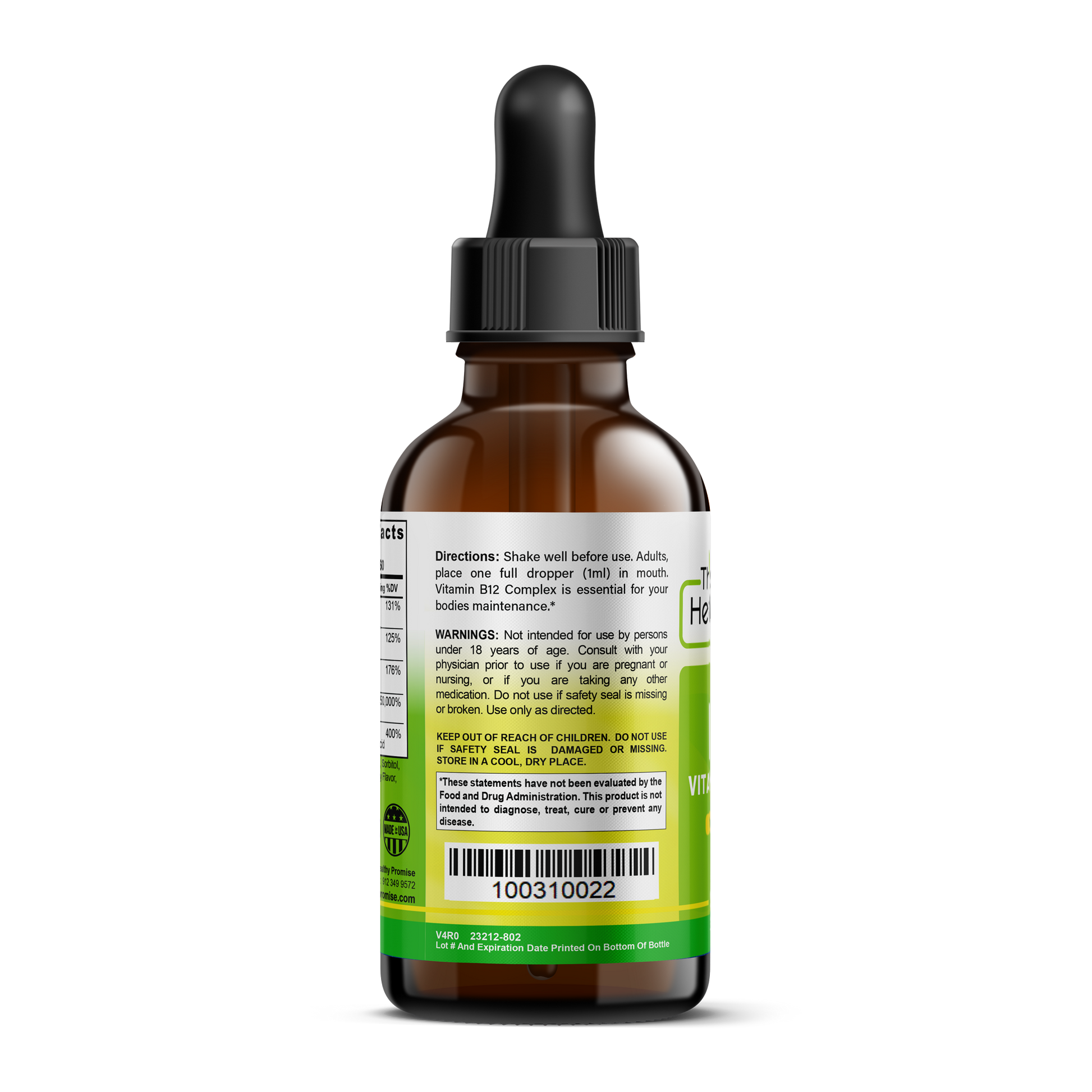 the healthy promise vitamin b 12 dietary supplement suggested use