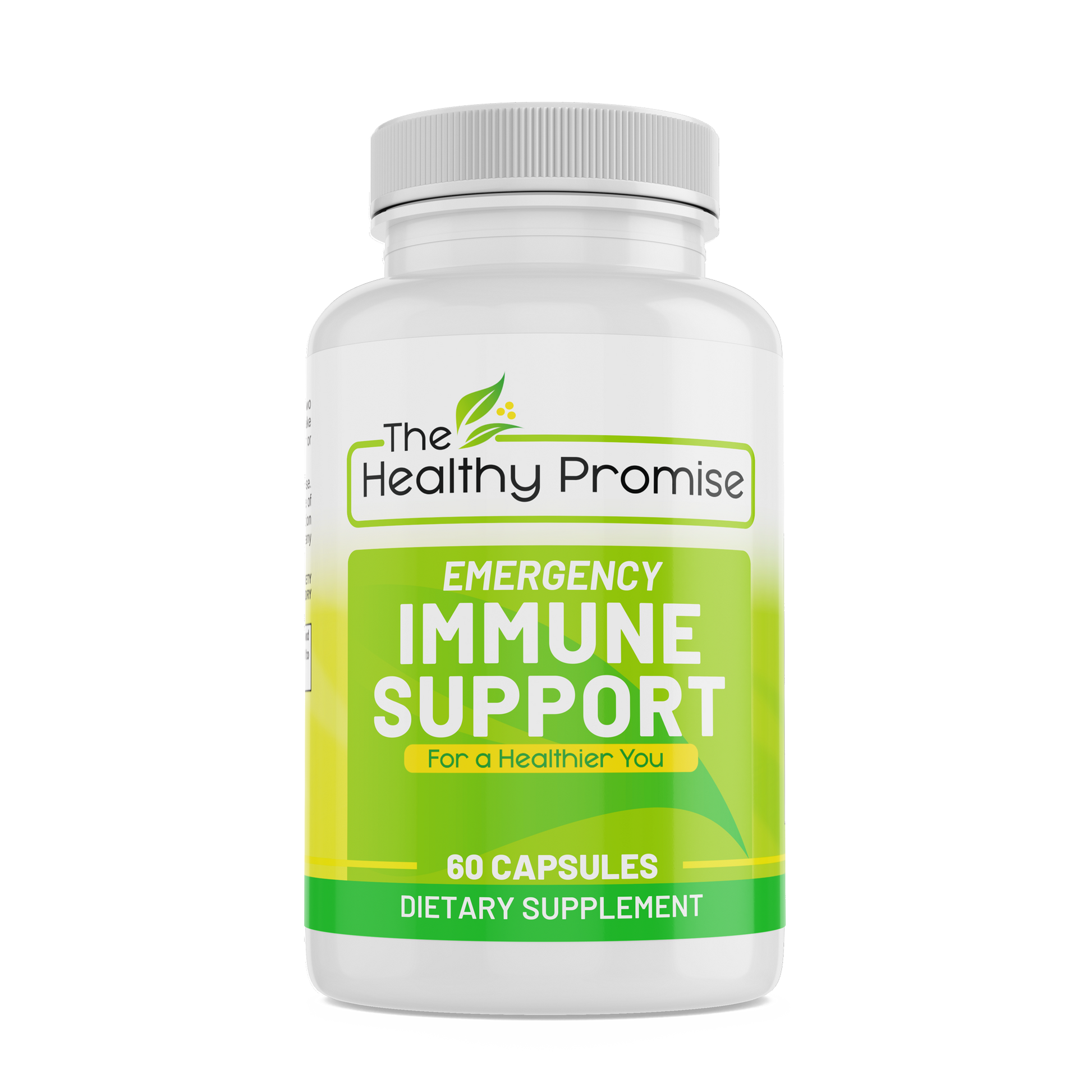 the healthy promise emergency immune support dietary vitamin supplement bottle front view