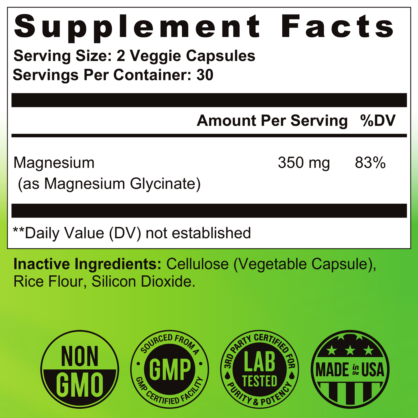 the healthy promise magnesium glycinate vitamin supplement facts large view
