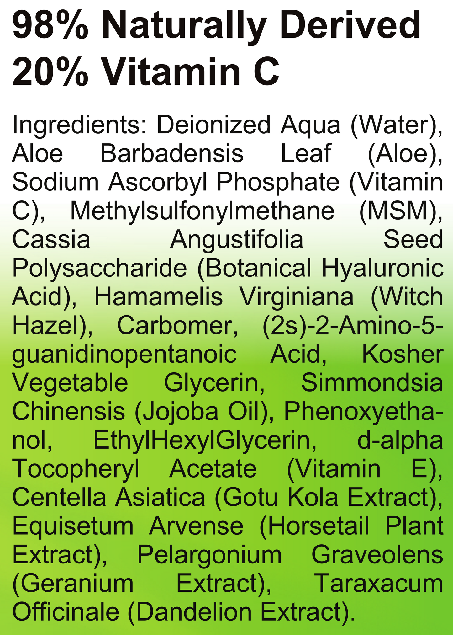 the healthy promise vitamin serum dietary supplement ingredients large view
